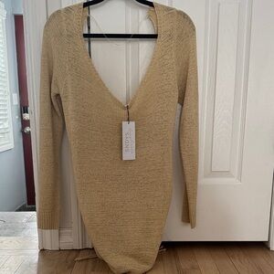 Sundays Women's Tan Knit Swim Coverup